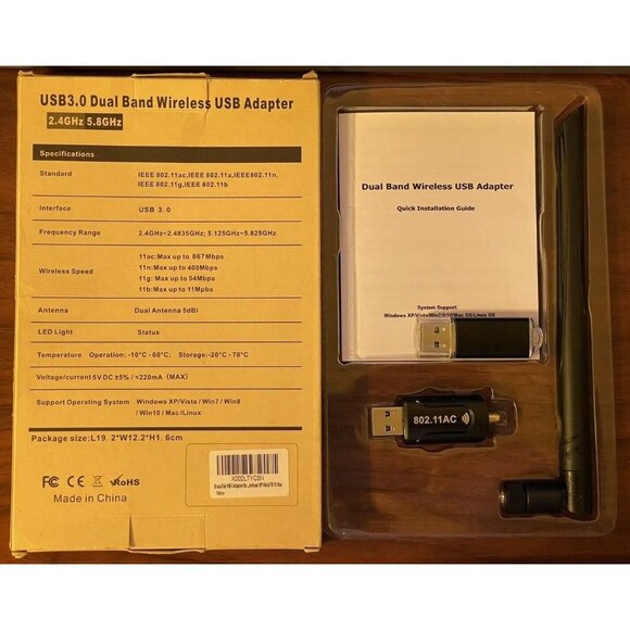 WiFi Dual Band Wireless Network Adapter AC1300 - Picture 5 of 6